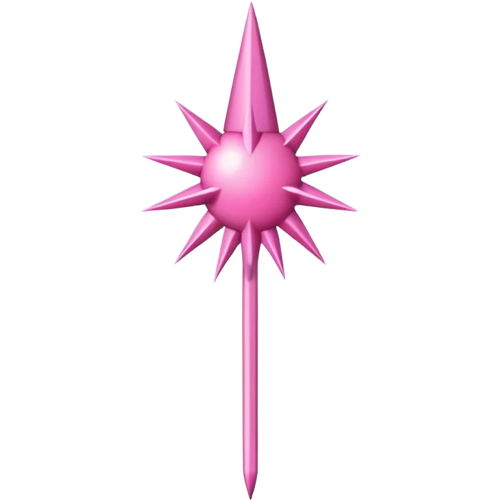 pink wand with spikes emoji