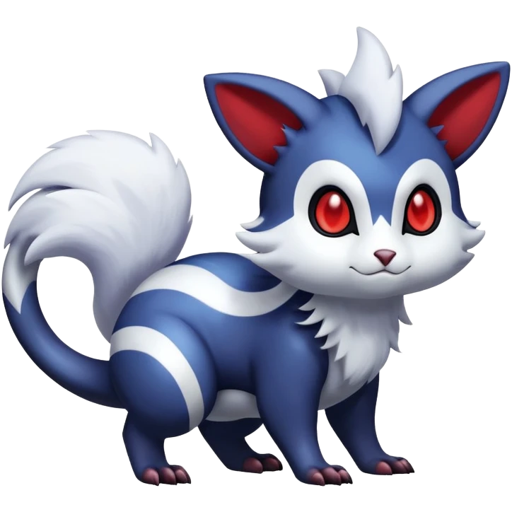 Shiny Furret-Absol-Noibat-Hybrid (Full body) emoji