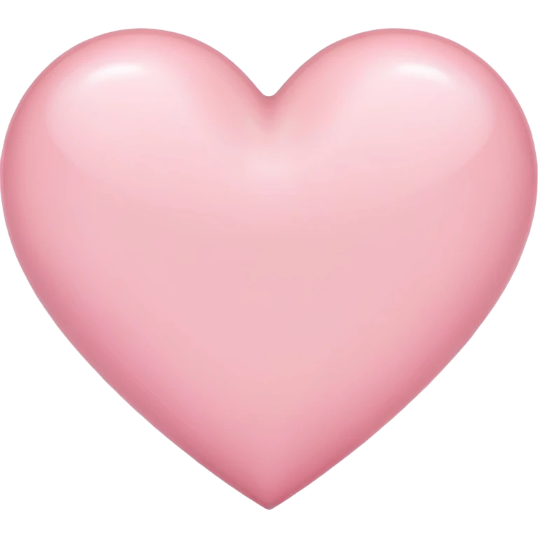 A light pink heart  emoji