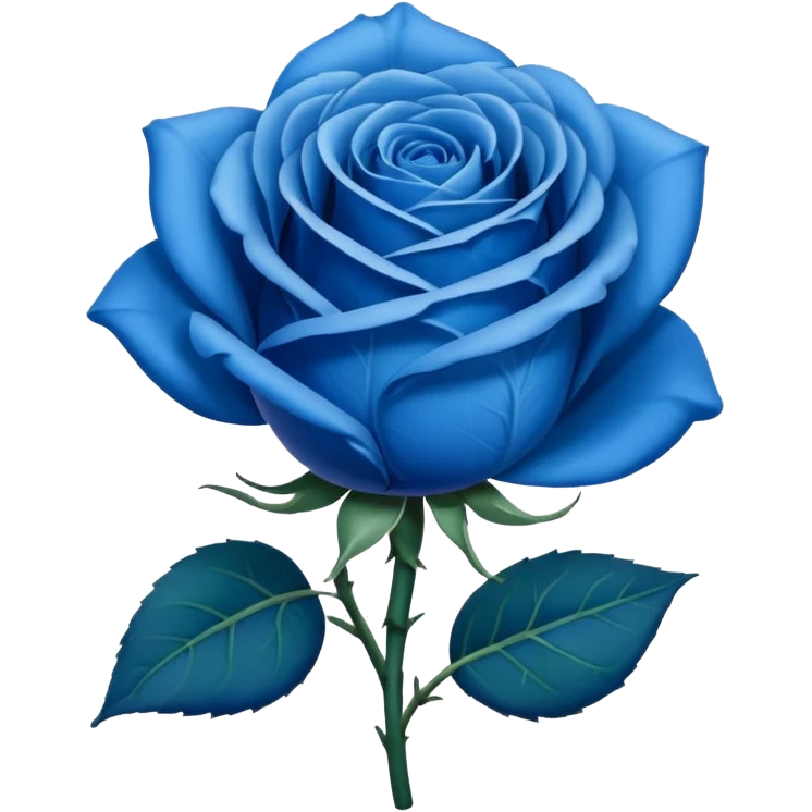 Rosa azul emoji