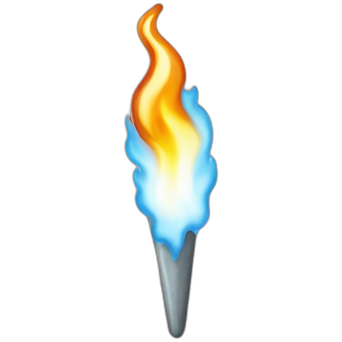 Flamme glacée emoji