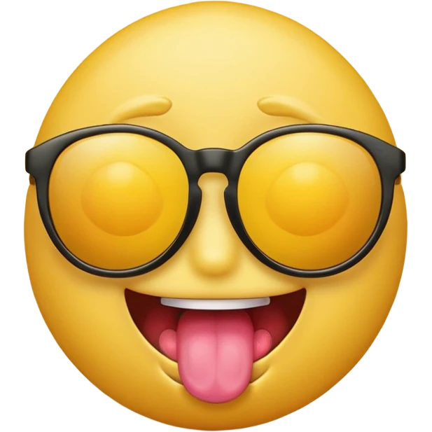 Fassa um emoji simples aquele da carinha amarelo de óculos escuro dando uma língua bem ofensiva e mostrando o dedo do meio da mesma forma emoji