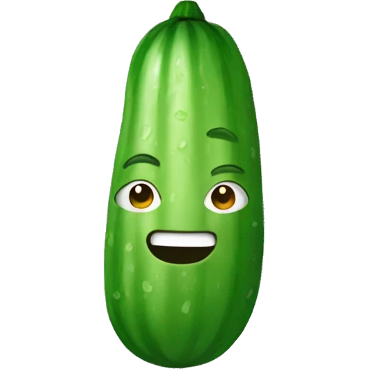 Cool as a cucumber emoji