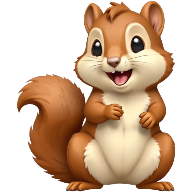 cinematic-cute-yawning squirrel-portrait-emoji,-head-tilted-playfully-and-inquisitively,-featuring-a-fluffy,-vibrant-auburn-fur-with-a-delicate-cream-belly-and-a-bushy-tail,wide-open yawn, revealing a soft grey  -round,-sparkling-eyes-filled-with-curious-mischief, emoji