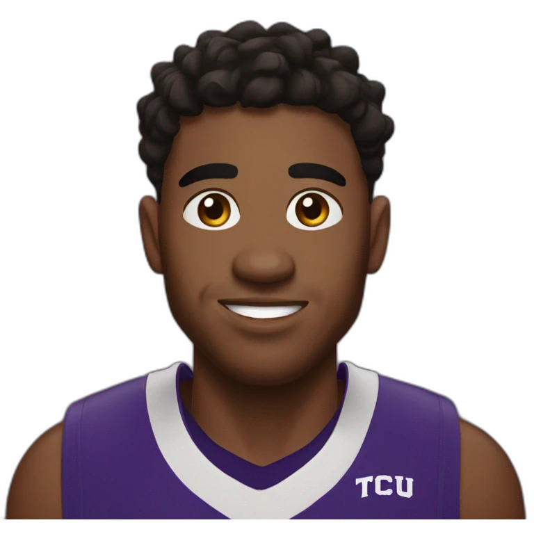 Tcu Basketball player no.9 emoji