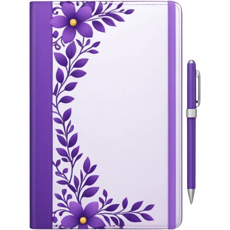 journal white and purple emoji