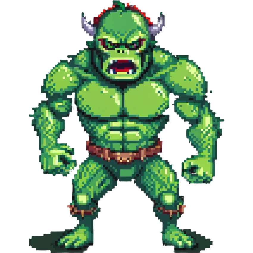 Hulk fighting, green monster superhero in action emoji