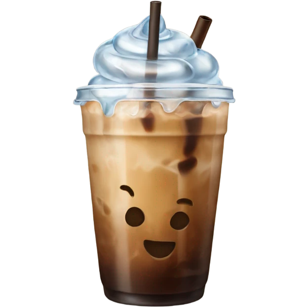 Iced coffee emoji