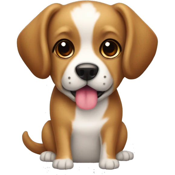 perrita cafecon las orejas paradas y perrita negra y una perrita cafe mas gordita emoji