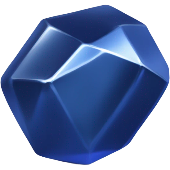 a single piece of cobalt metal emoji