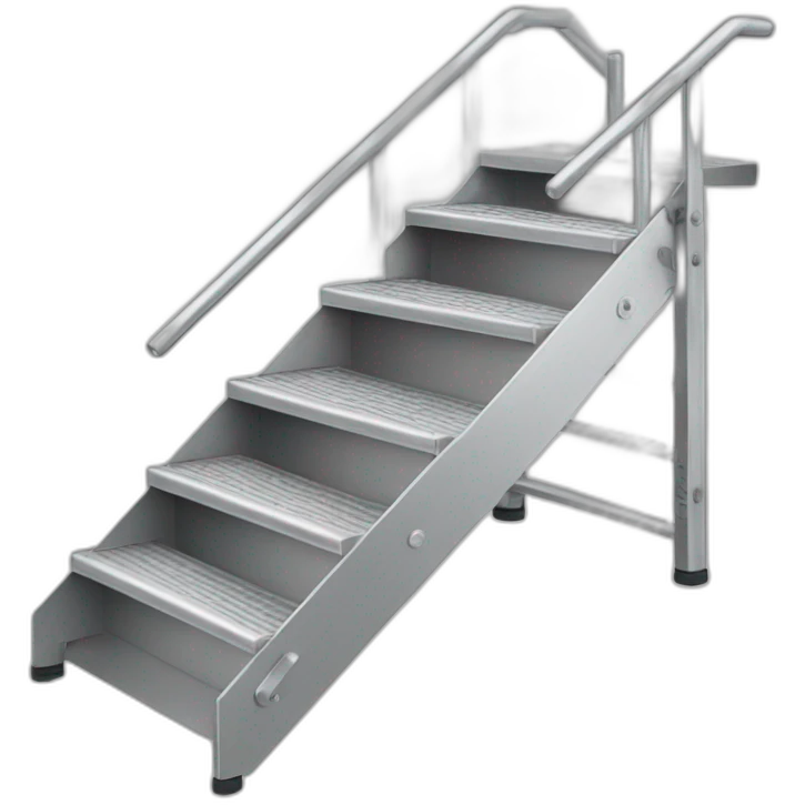 aluminium stair ladder 5 steps emoji