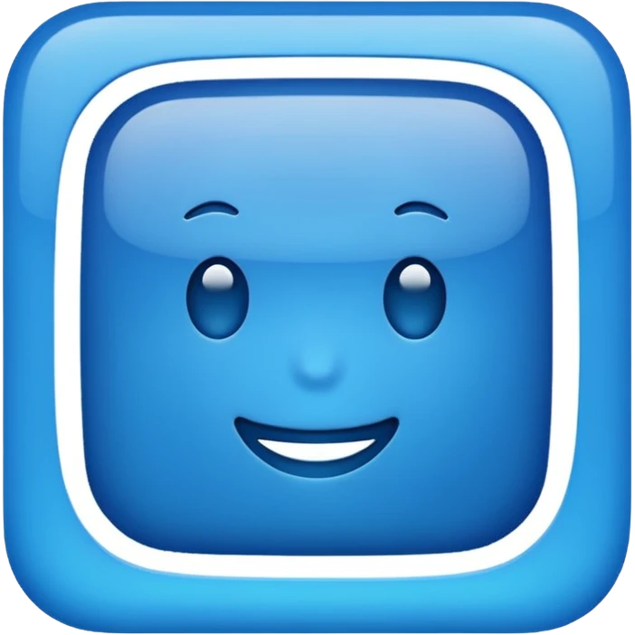“Please create a square blue emoji and keep the ‘KR’ text unchanged.” emoji