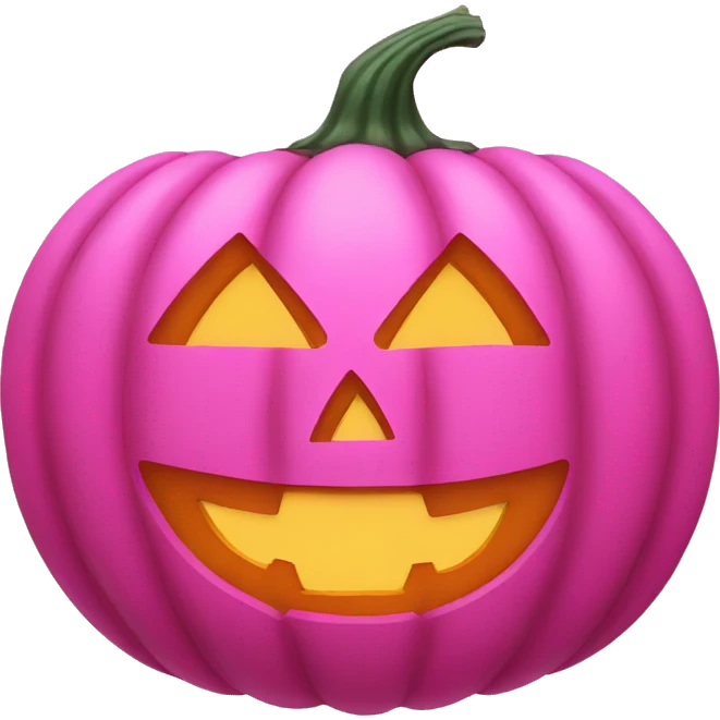 pink jack o lantern emoji