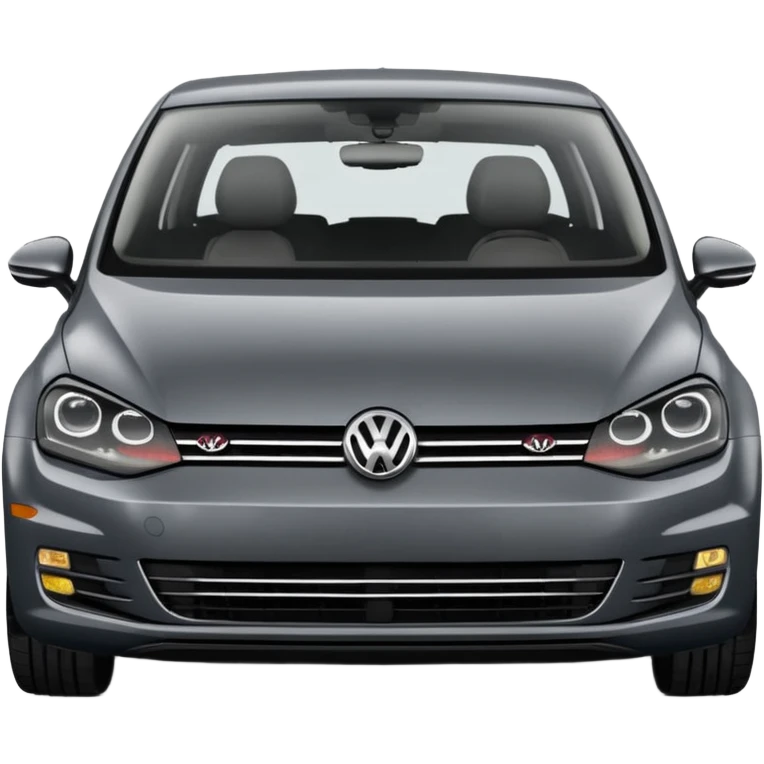 2013 Volkswagen Golf dark grey 5 door emoji