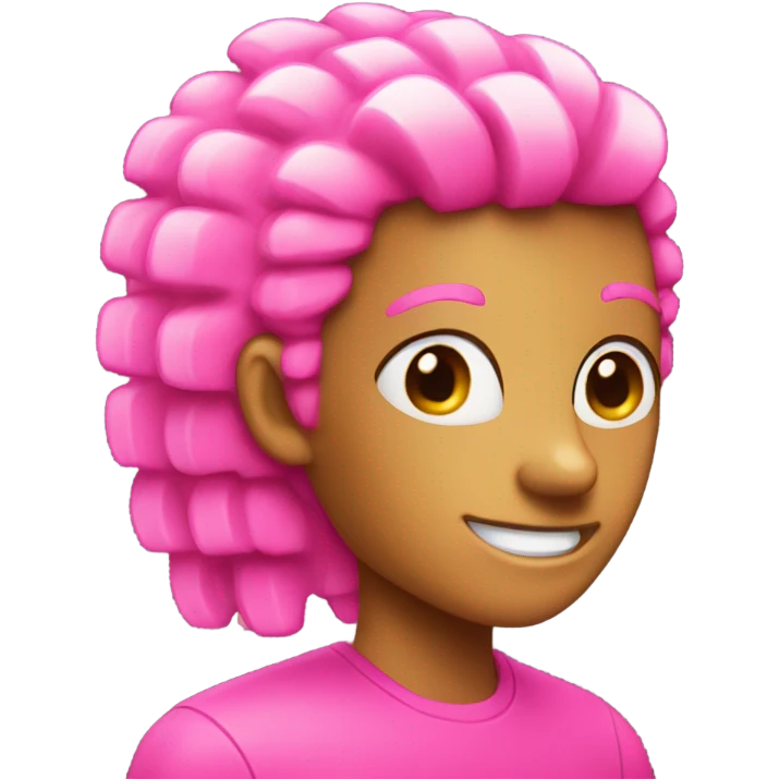 Pink comb emoji