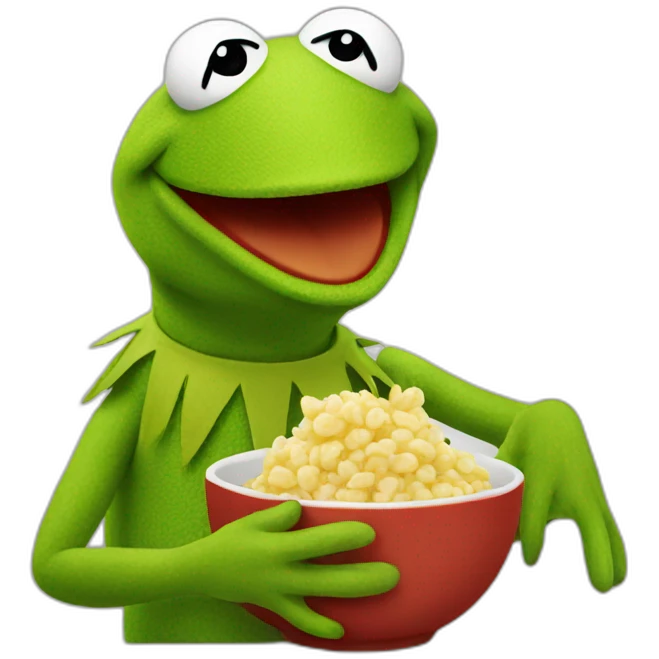 kermit eating emoji