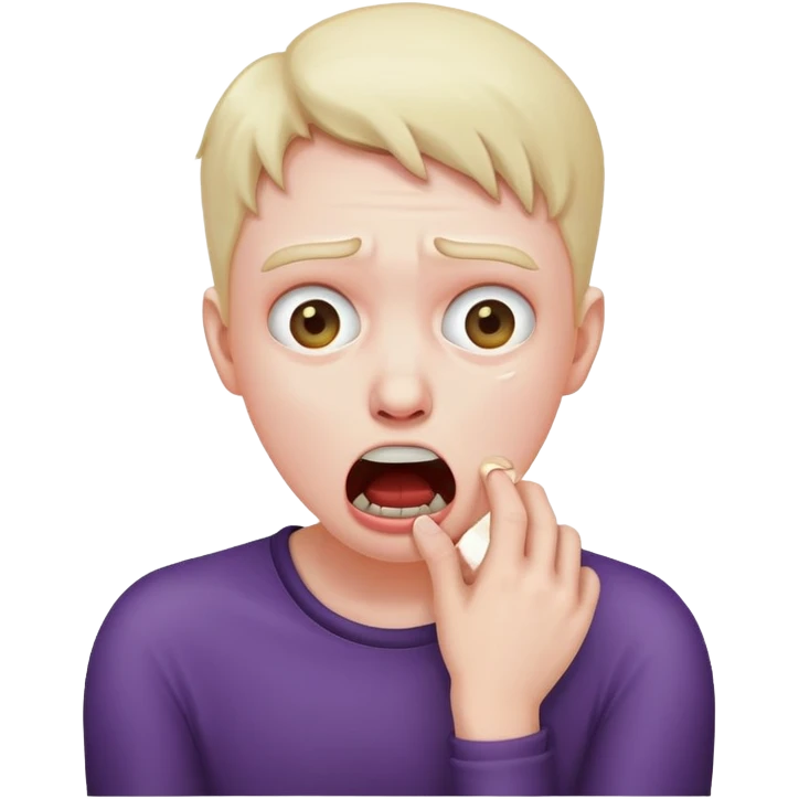 Someone choking emoji