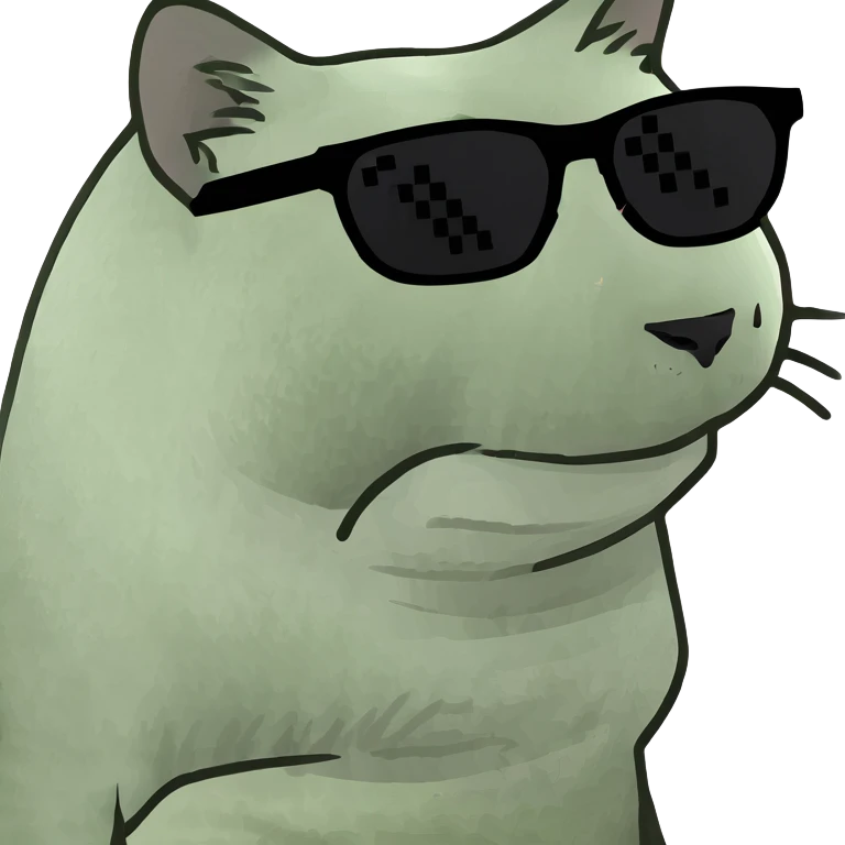 Cat with sunglasses emoji