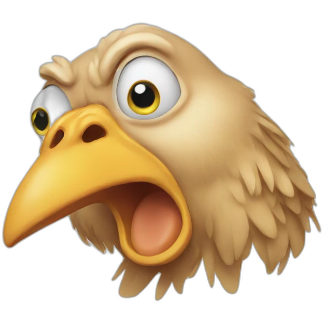 crying chicken emoji