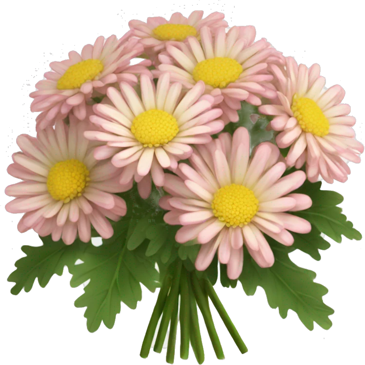 Pretty bouquet of chrysanthemums emoji