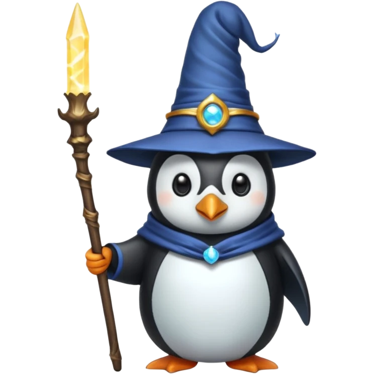 Penguin Wizard emoji
