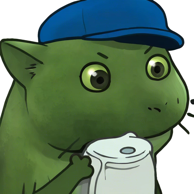 Embarrassed cat in the bathroom emoji