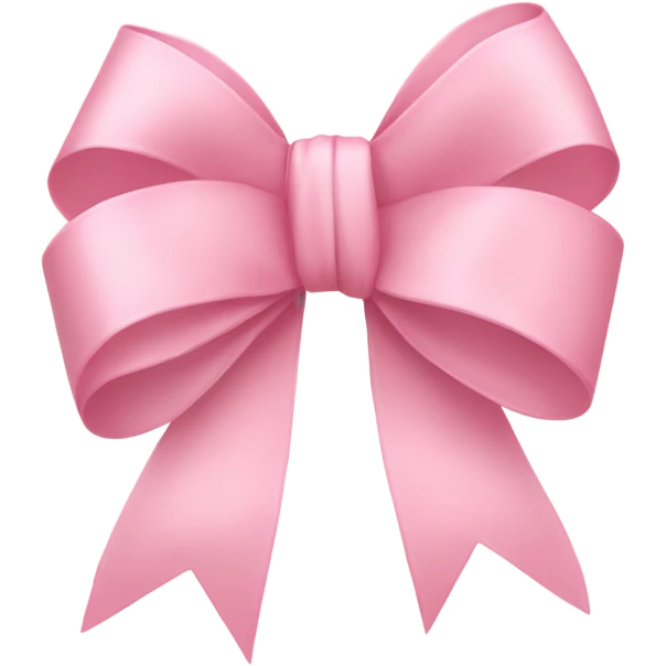 light pink ribbon bow emoji