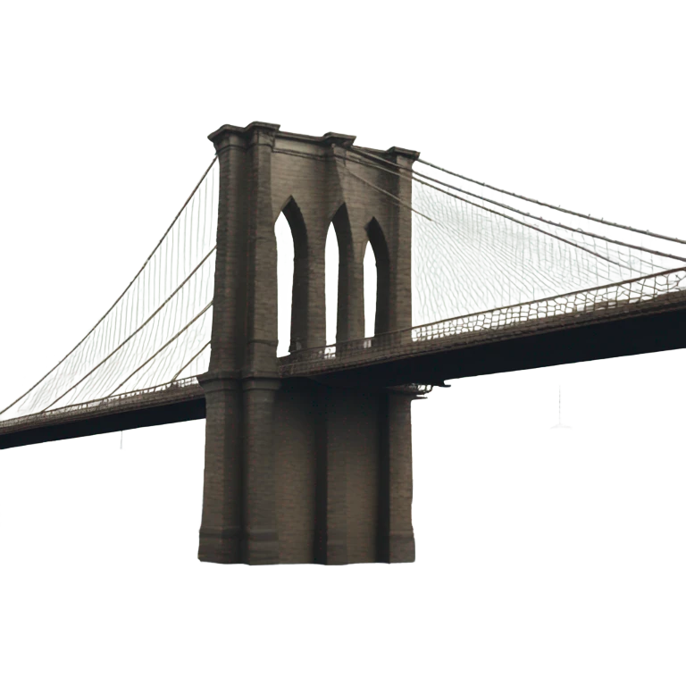 Brooklyn bridge seen from the coast emoji