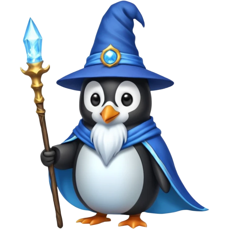Penguin Wizard emoji