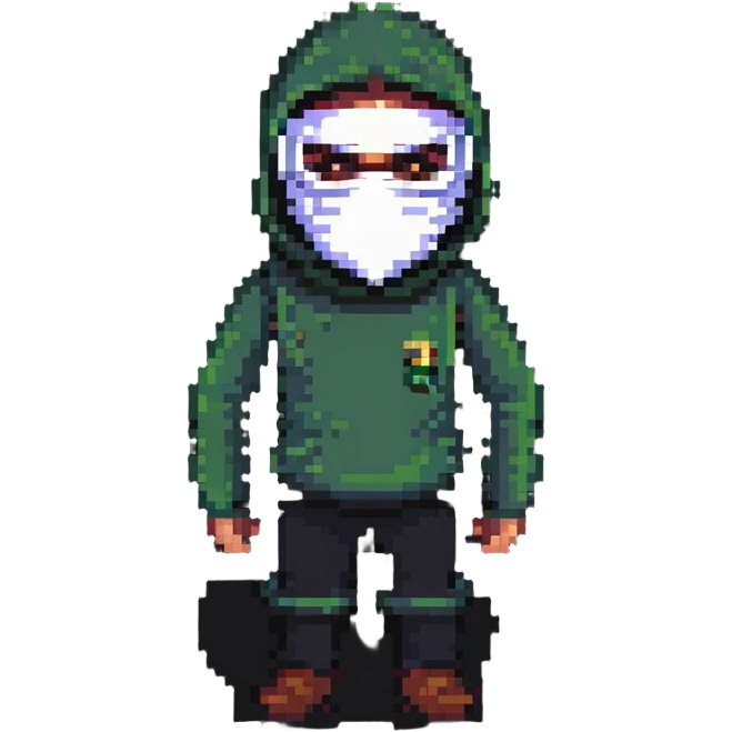 Alex the Terrible with mask emoji