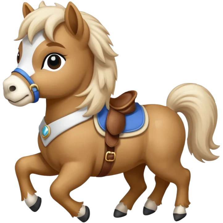 shi tzu riding a pony emoji