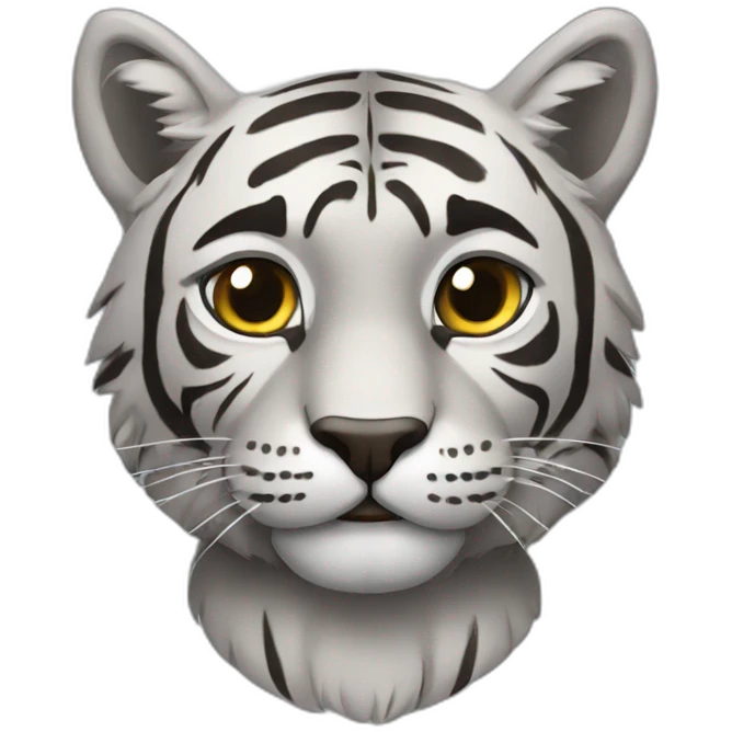 Chat tigré gris emoji