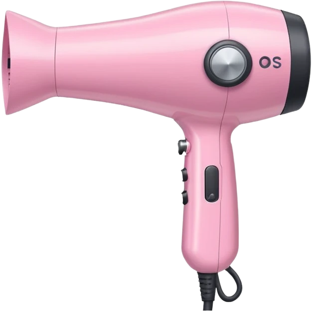 pastel pink hair dryer emoji