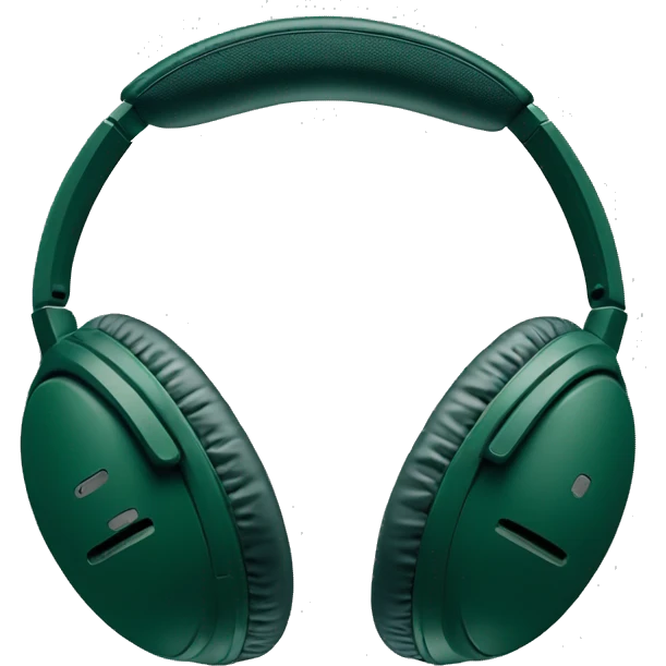 dark green Bose quiet comfort headphones emoji