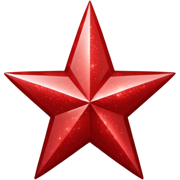 red glitter star emoji