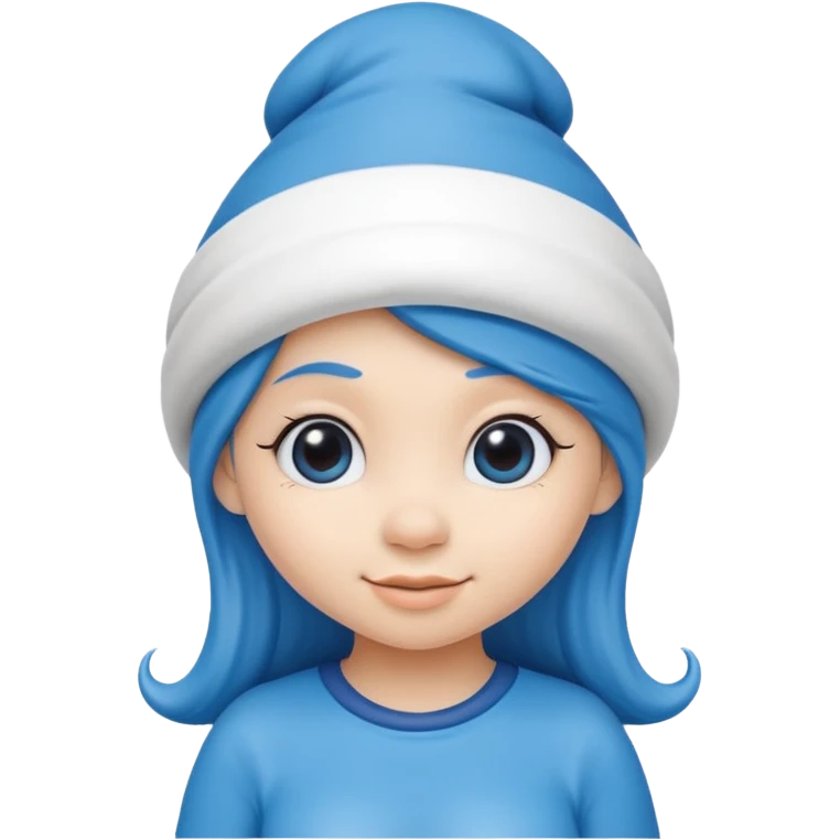 girl smurf  emoji