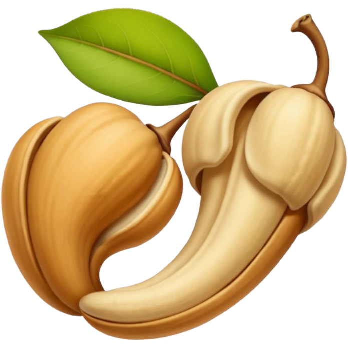 Make single simple Cashew dryfruit without leave  emoji