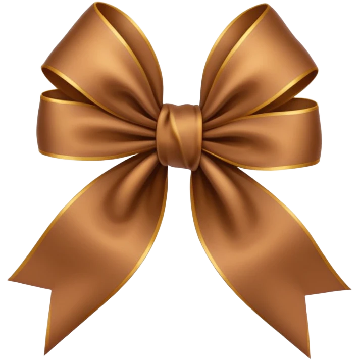 🎀 mude a cor do laço para marrom  emoji