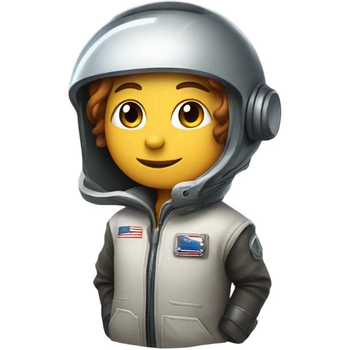 casual pilot on rocket emoji