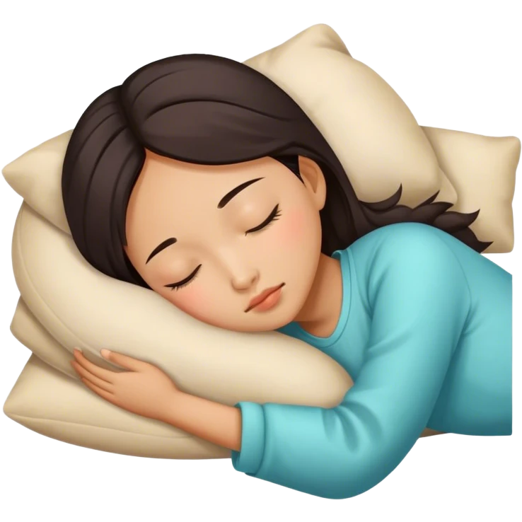 Chinese girl sleeping  emoji