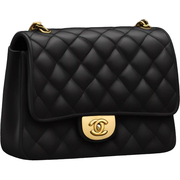 Black Chanel purse emoji