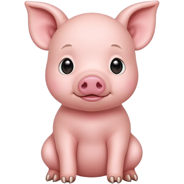 full body of baby pig emoji