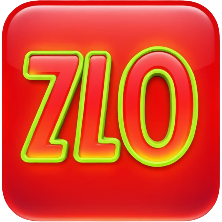 "zlo" text looking very evil emoji