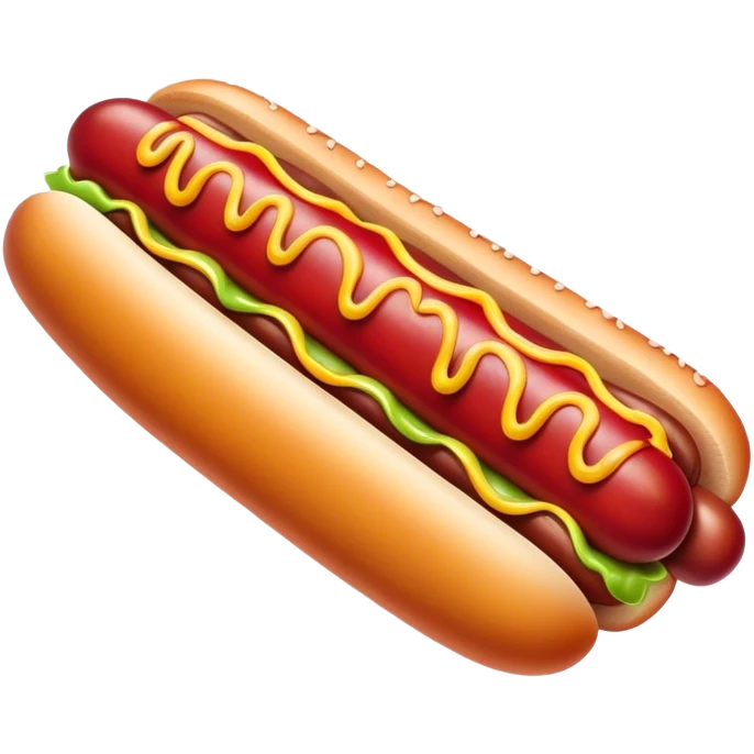 Disturbing hotdog emoji