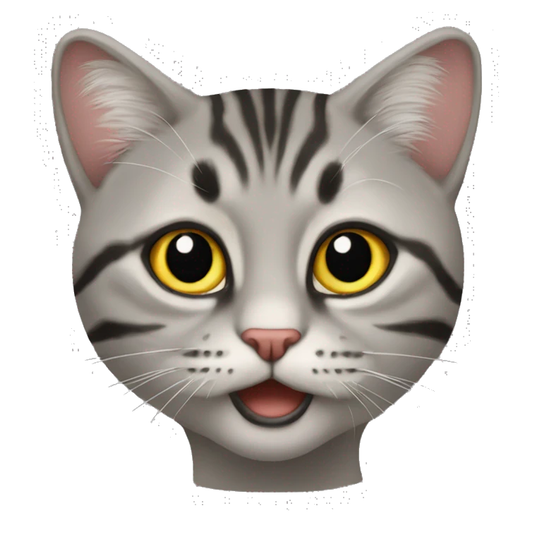 Кошка с бантиком emoji