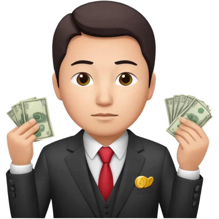 кыргызский бизнесмен считающий деньги emoji