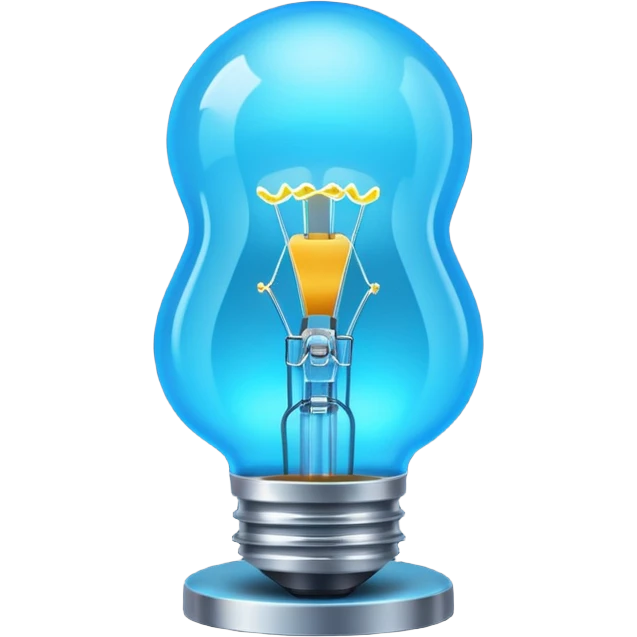 1980s neon light blue lighting lamp emoji