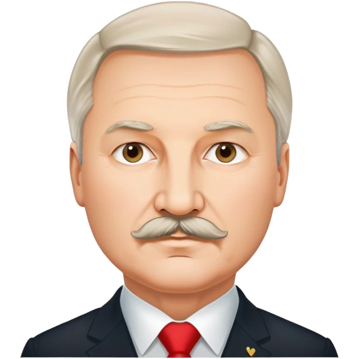 Alexander Lukashenko with mustache emoji