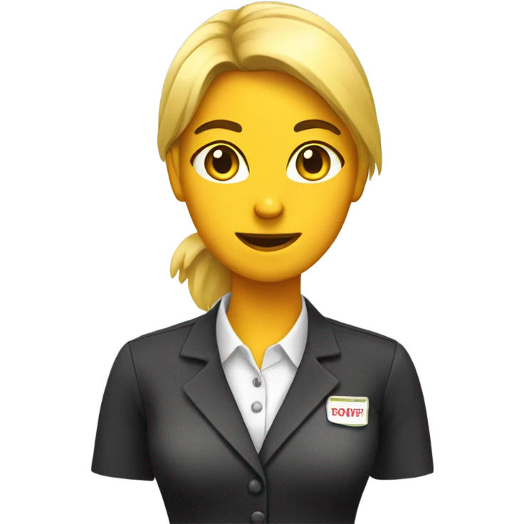 Chicken restaurant supervisor female emoji