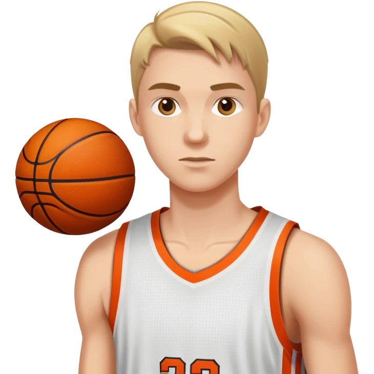 Basketballer missing a shot emoji